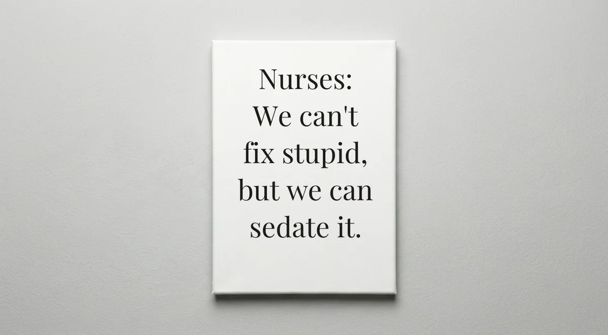 Nurse quote wall art - canvas print