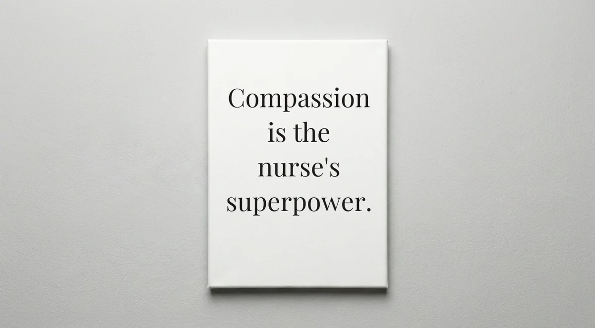 Nurse quote wall art - canvas print