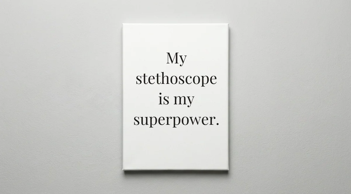 Nurse Practitioner quote wall art - canvas print