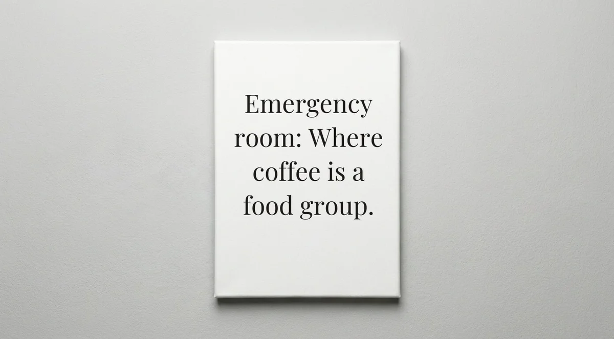 ER Nurse quote wall art - canvas print