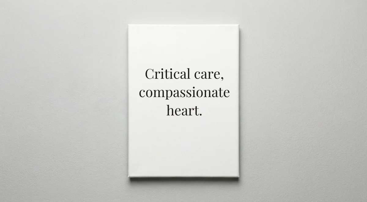 ICU Nurse quote wall art - canvas print