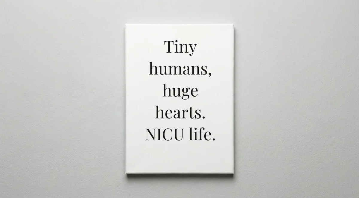 NICU Nurse quote wall art - canvas print