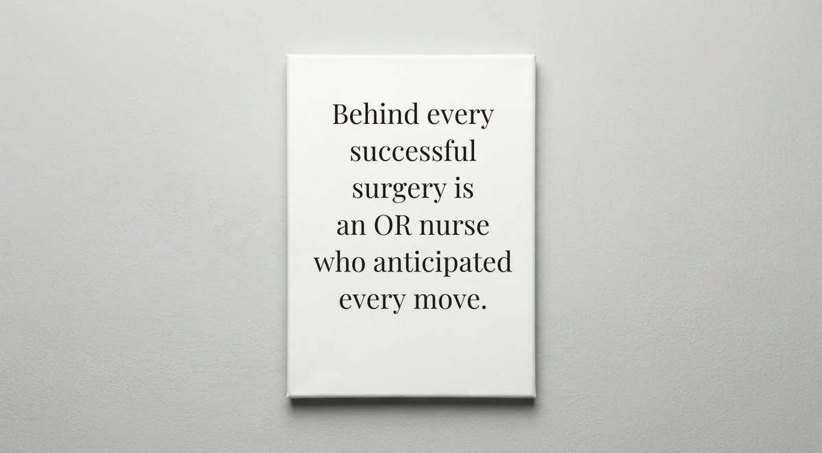 OR Nurse quote wall art - canvas print