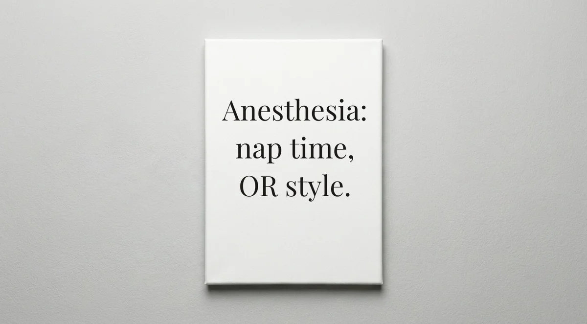 OR Nurse quote wall art - canvas print