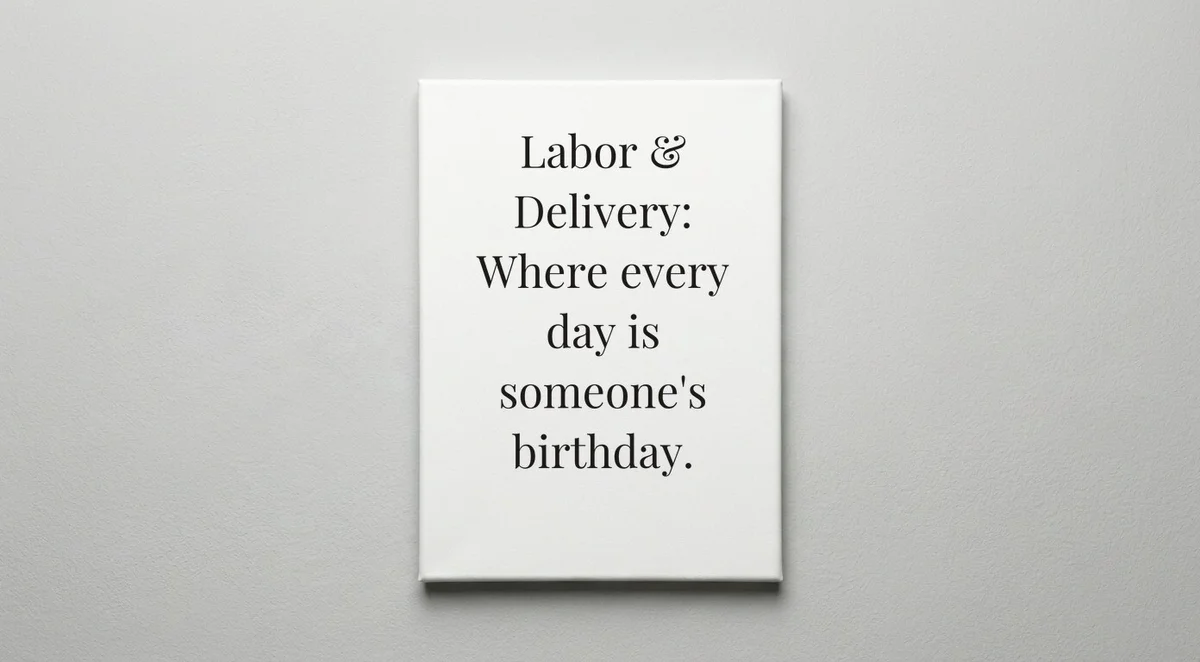 Labor & Delivery Nurse quote wall art - canvas print