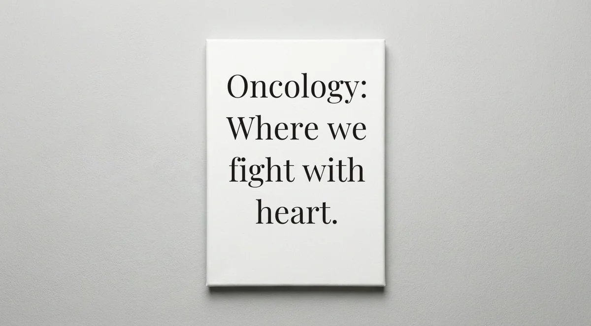 Oncology Nurse quote wall art - canvas print