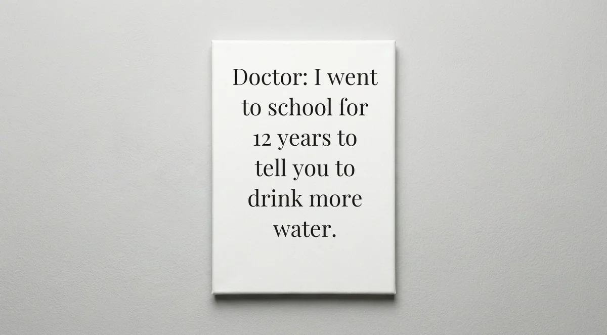 Doctor quote wall art - canvas print