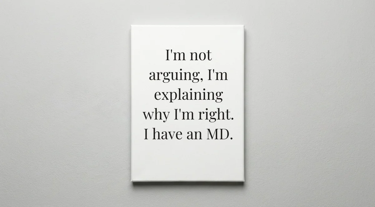 Doctor quote wall art - canvas print