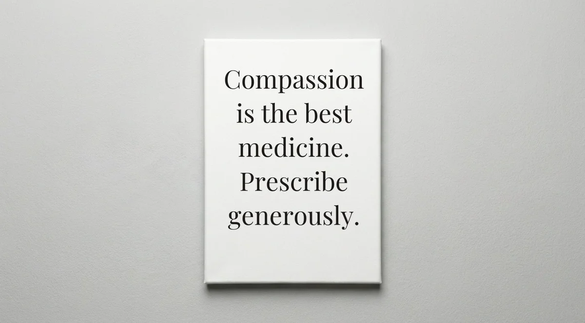 Doctor quote wall art - canvas print