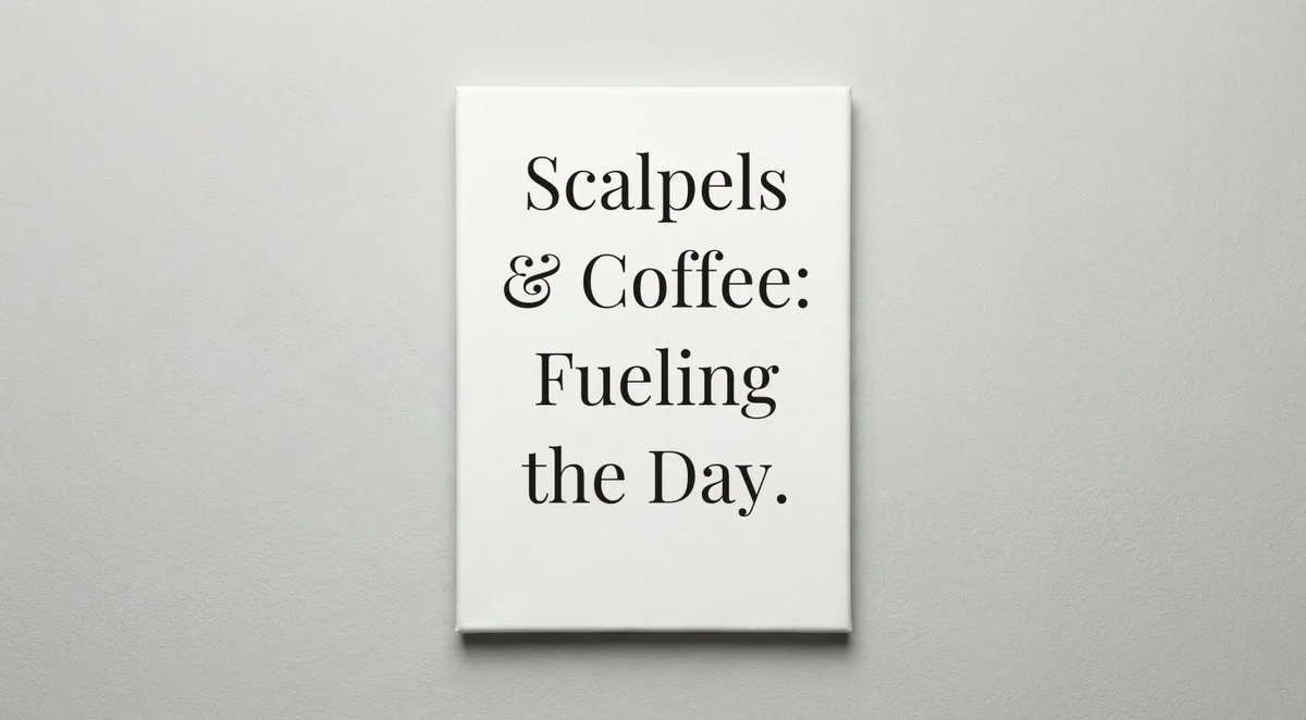 Surgeon quote wall art - canvas print