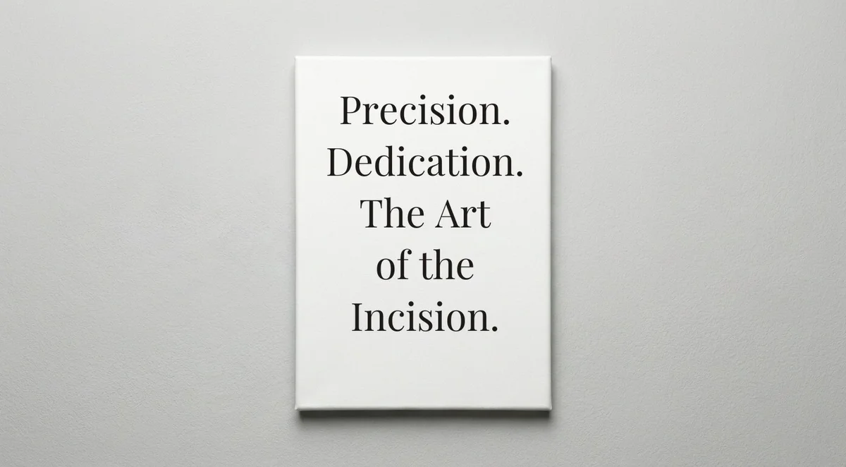Surgeon quote wall art - canvas print