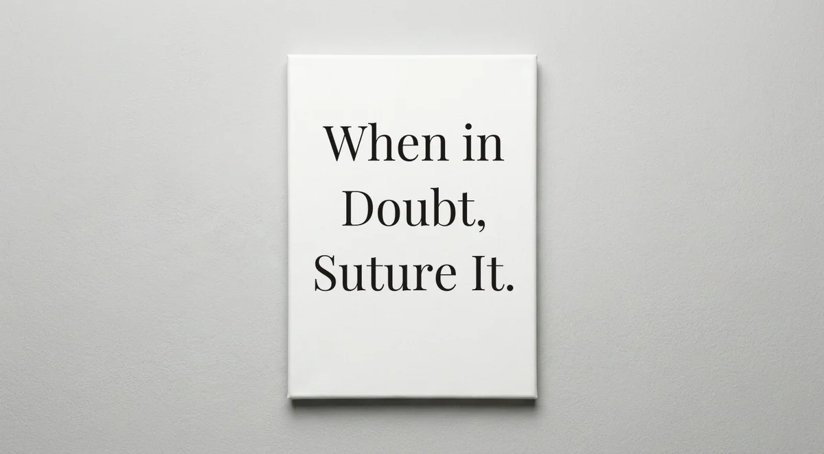 Surgeon quote wall art - canvas print