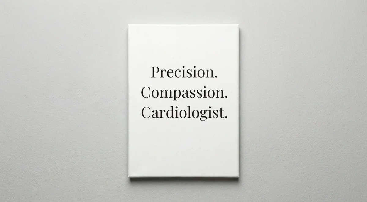 Cardiologist quote wall art - canvas print