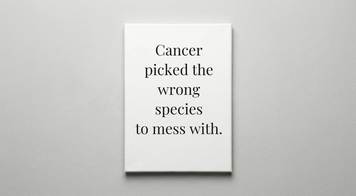 Oncologist quote wall art - canvas print