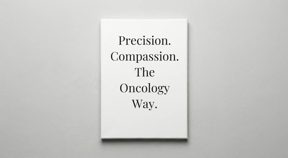 Oncologist quote wall art - canvas print