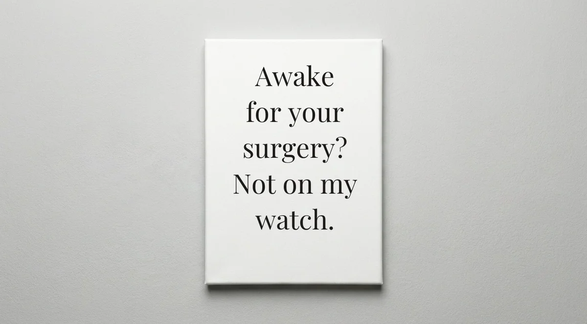 Anesthesiologist quote wall art - canvas print