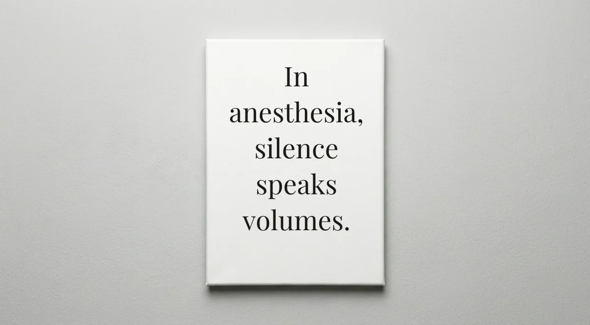 Anesthesiologist quote wall art - canvas print