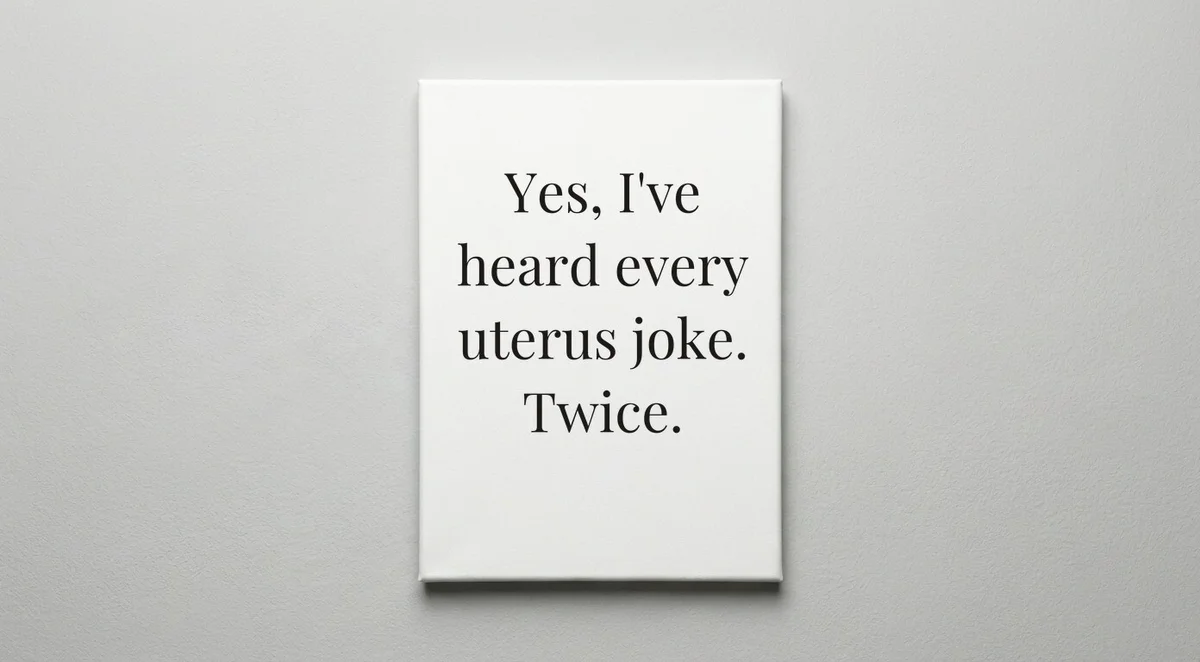 OB/GYN quote wall art - canvas print