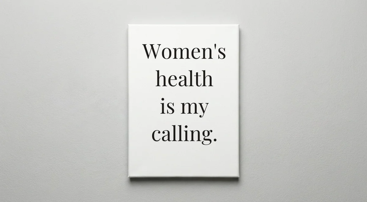 OB/GYN quote wall art - canvas print