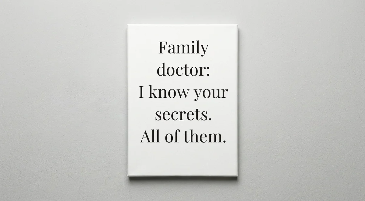 Family Doctor quote wall art - canvas print