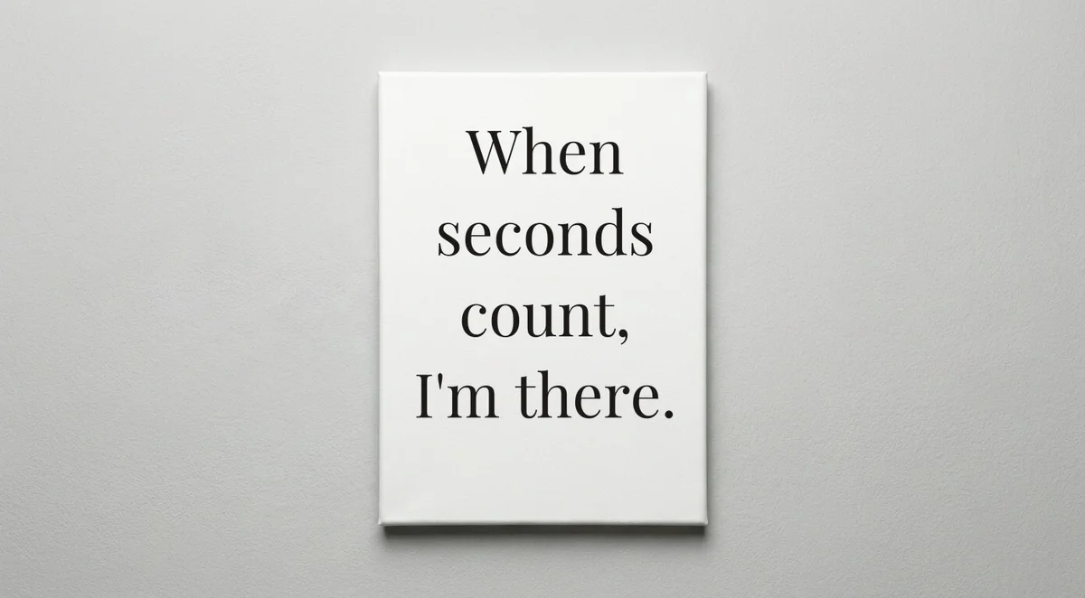 Emergency Physician quote wall art - canvas print