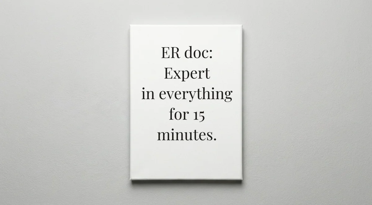 Emergency Physician quote wall art - canvas print