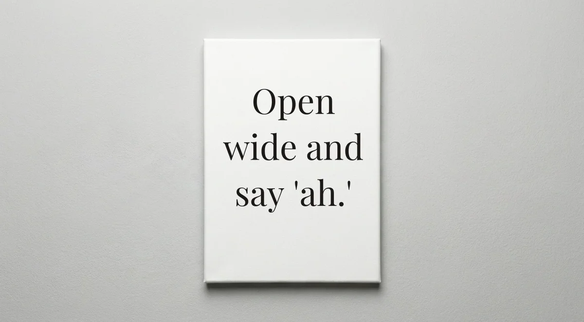 Dentist quote wall art - canvas print