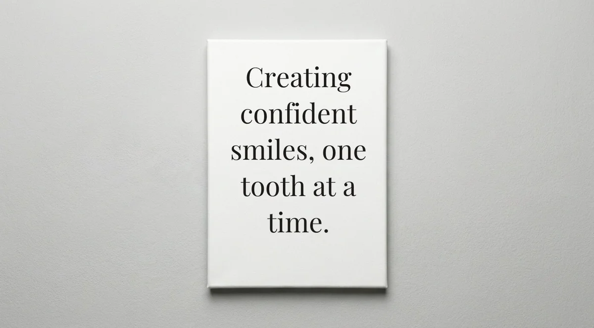 Dentist quote wall art - canvas print