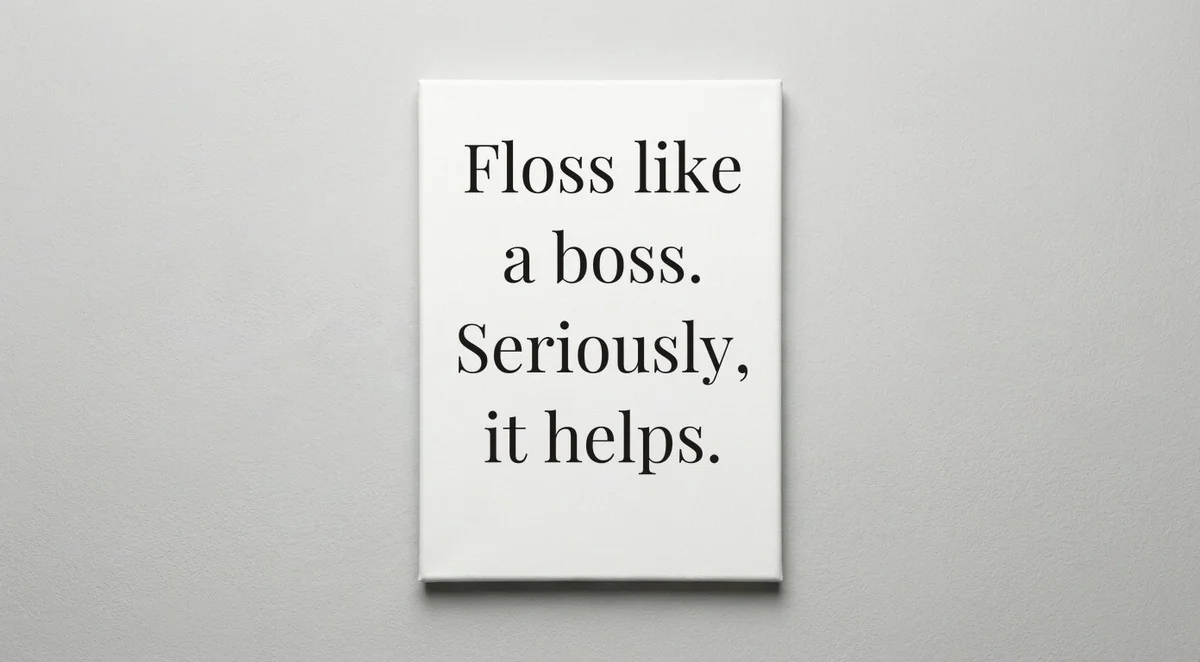 Dentist quote wall art - canvas print