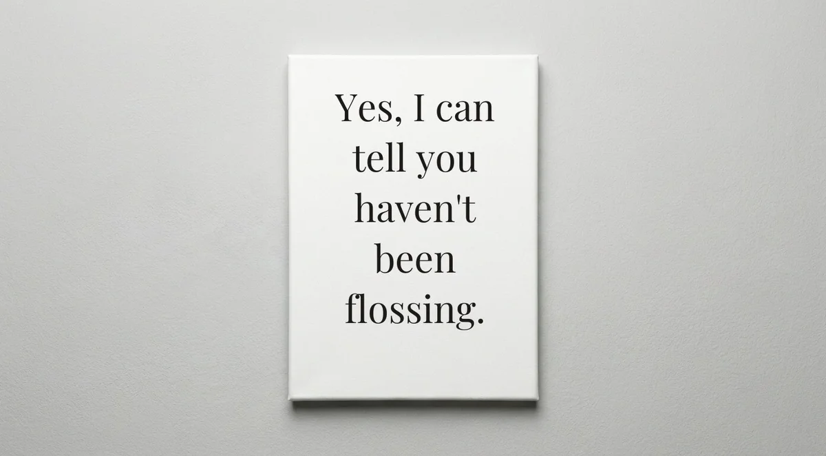Dental Hygienist quote wall art - canvas print