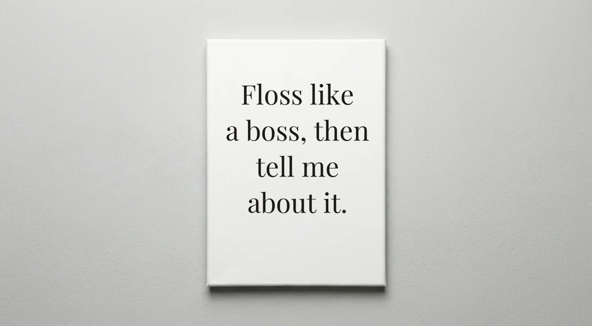 Dental Hygienist quote wall art - canvas print