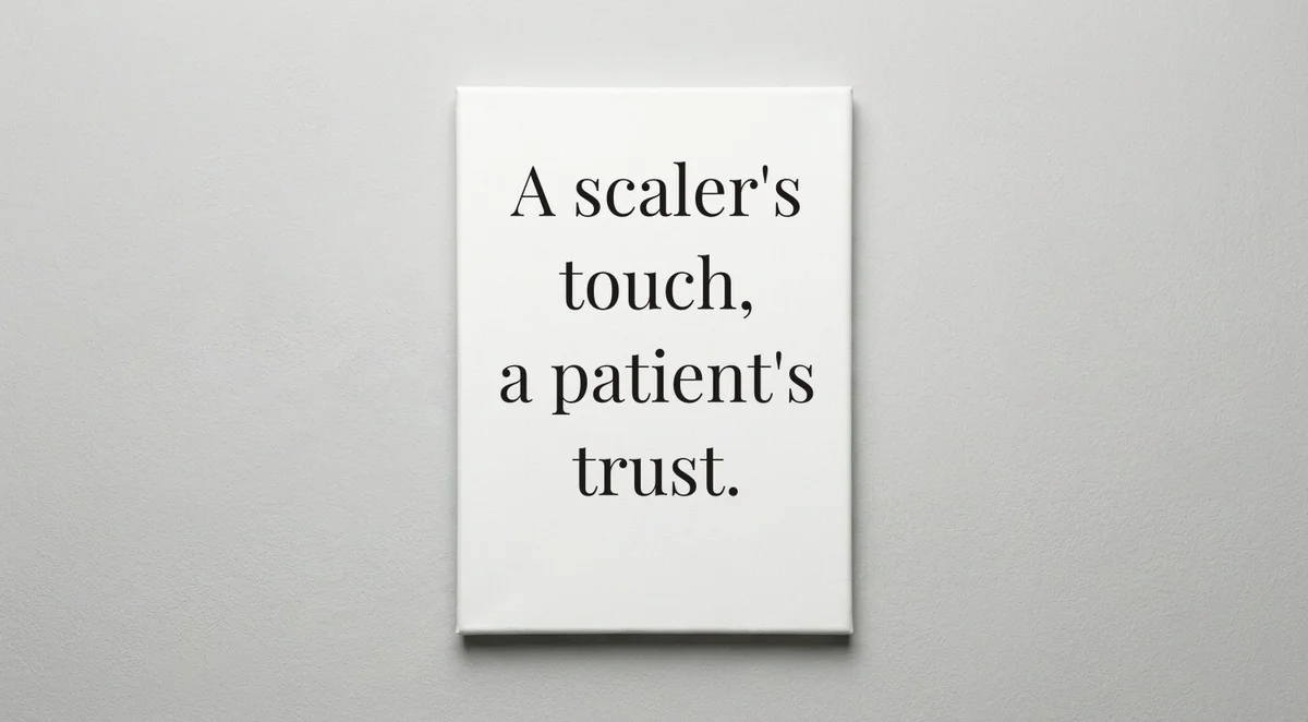 Dental Hygienist quote wall art - canvas print