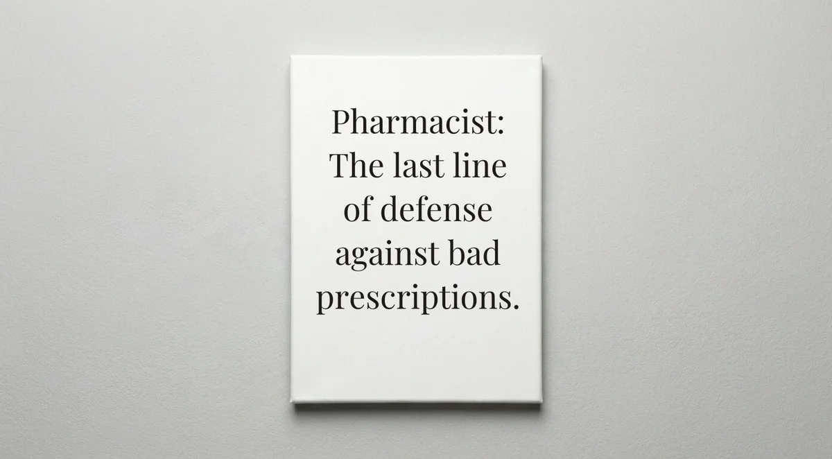 Pharmacist quote wall art - canvas print