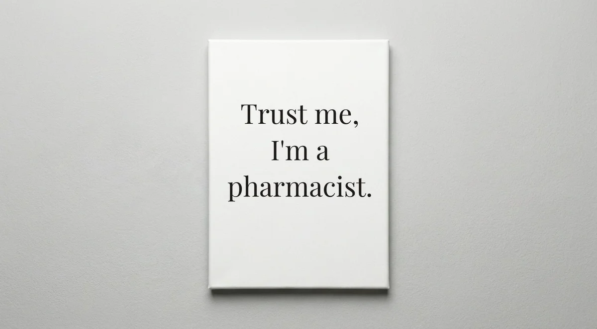 Pharmacist quote wall art - canvas print