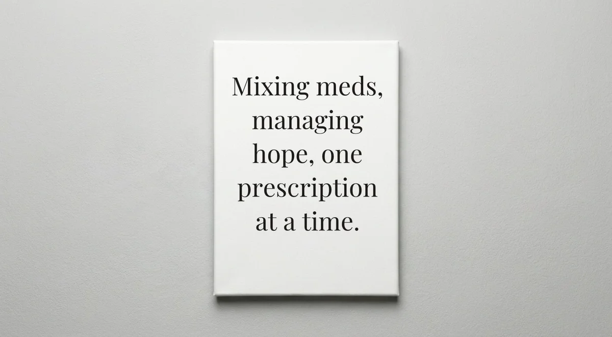 Pharmacist quote wall art - canvas print