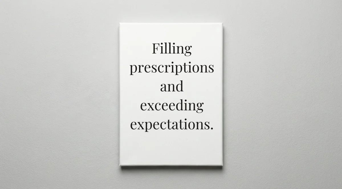 Pharmacy Technician quote wall art - canvas print