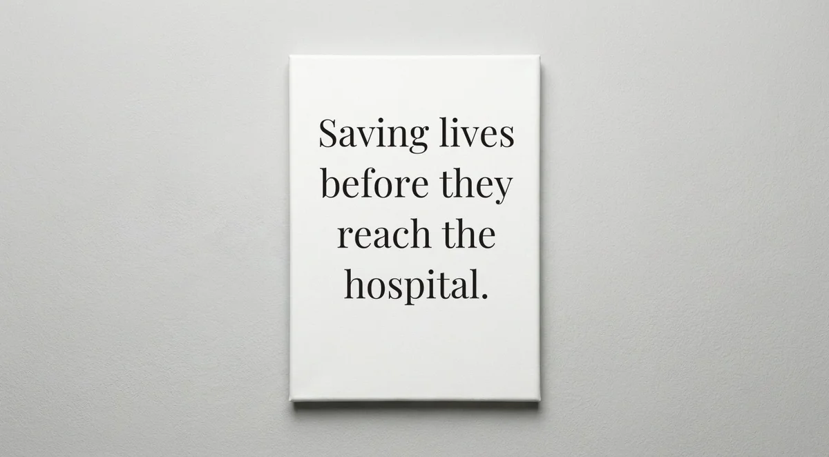 Paramedic quote wall art - canvas print