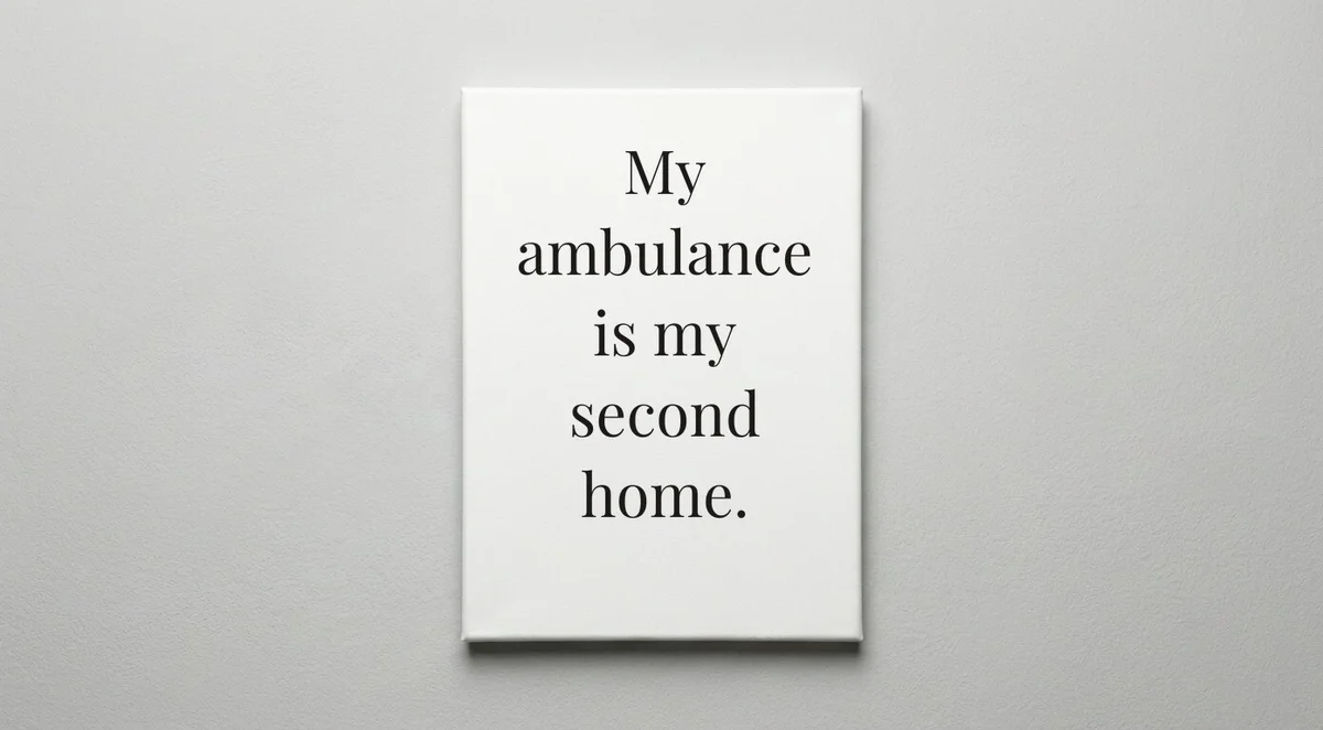 EMT quote wall art - canvas print