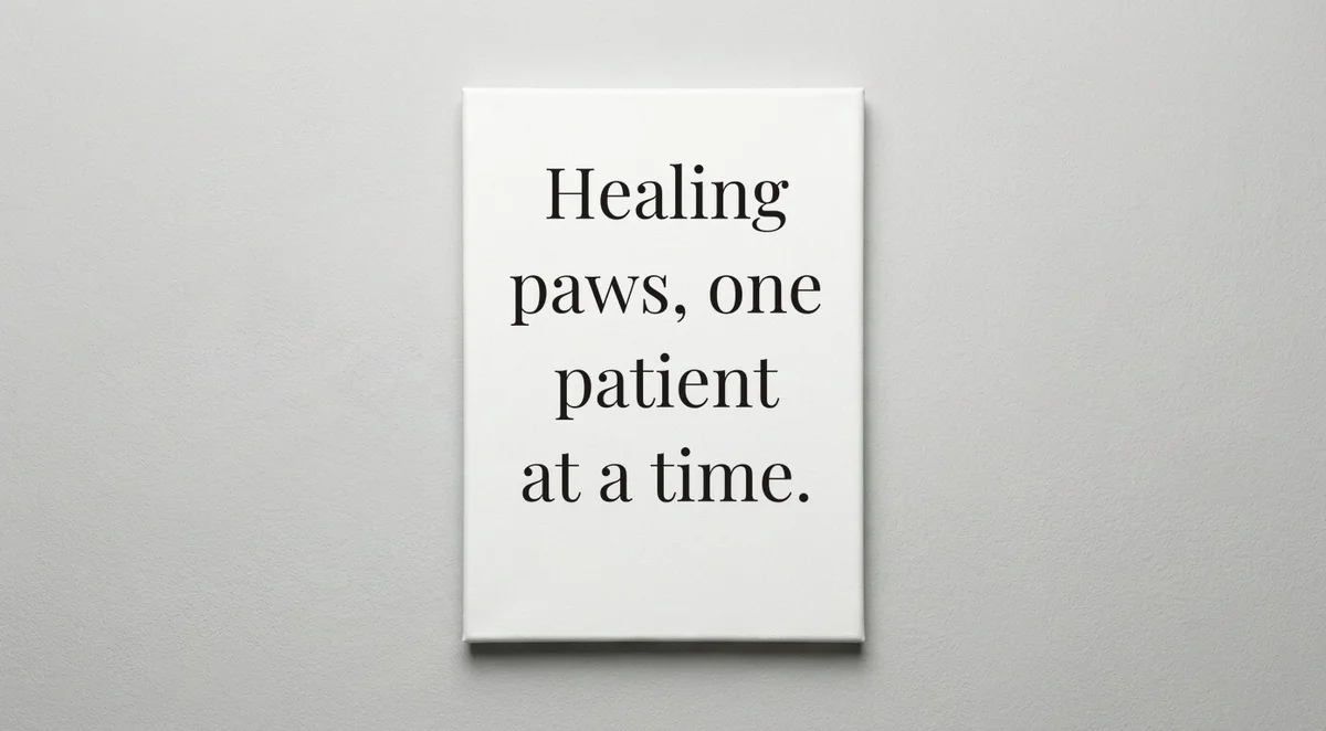 Veterinarian quote wall art - canvas print
