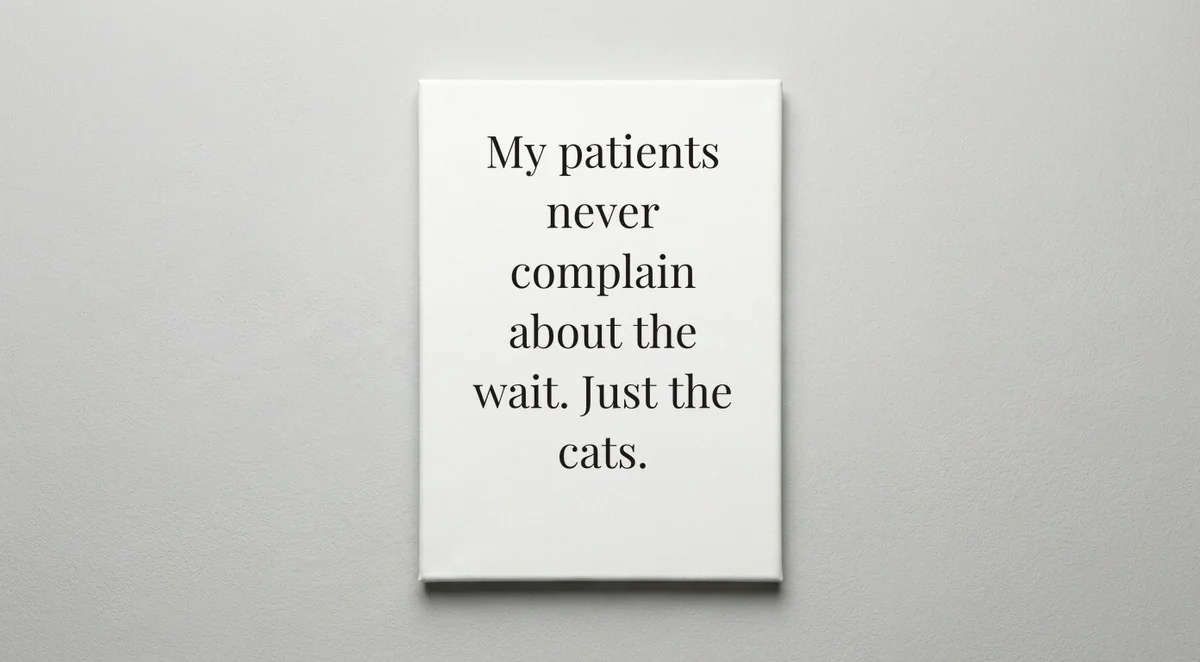 Veterinarian quote wall art - canvas print
