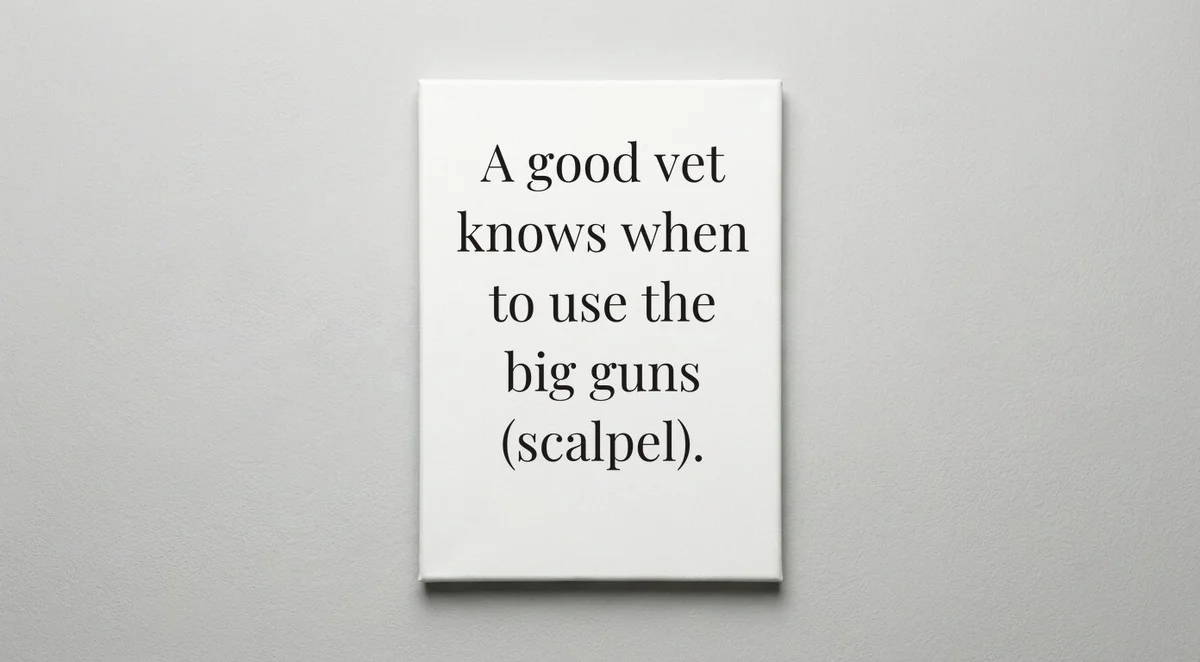 Veterinarian quote wall art - canvas print