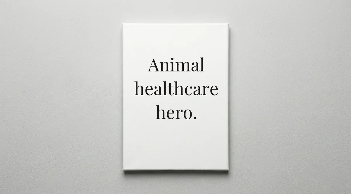 Vet Tech quote wall art - canvas print