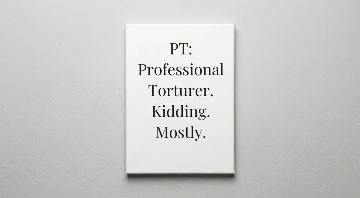 Physical Therapist quote wall art - canvas print