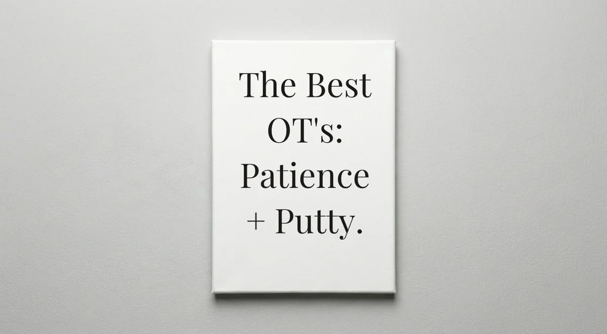 Occupational Therapist quote wall art - canvas print