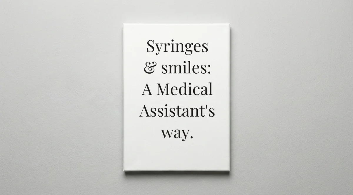 Medical Assistant quote wall art - canvas print