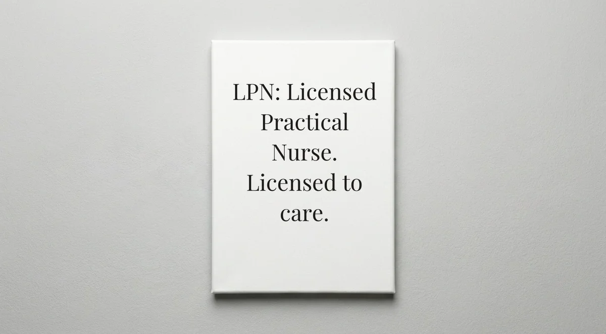 LPN quote wall art - canvas print