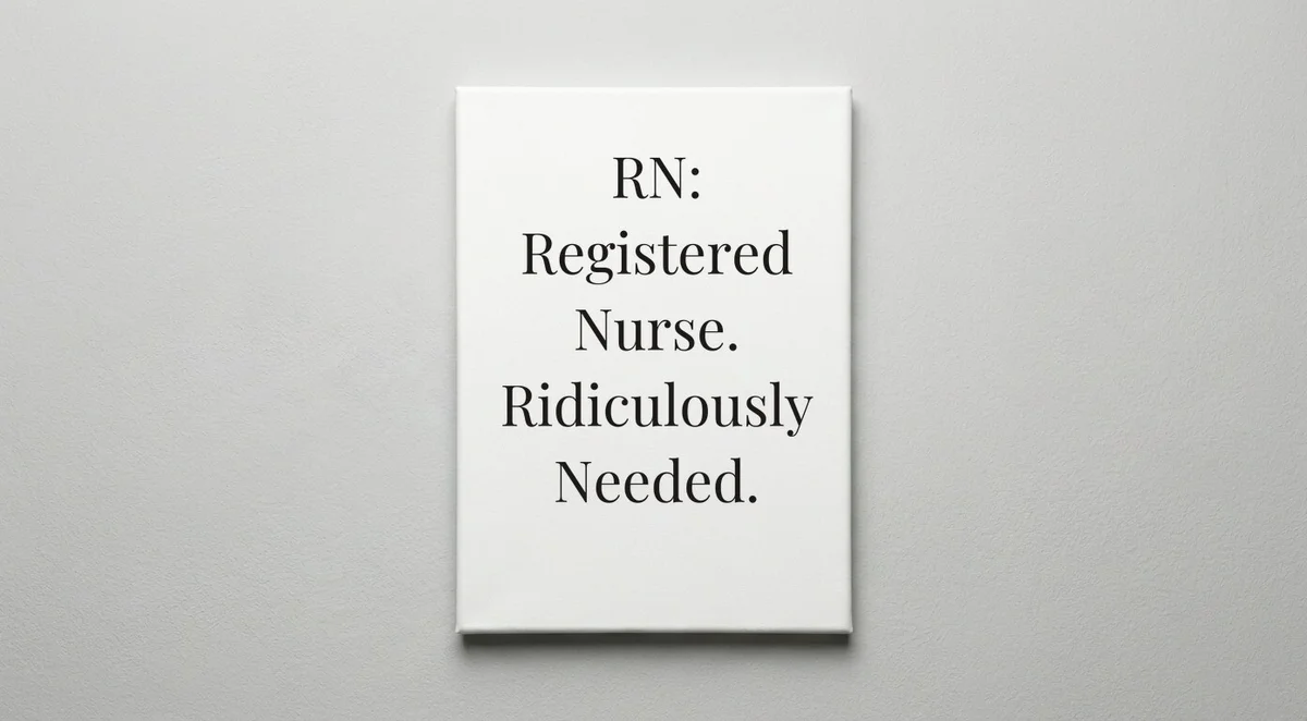 RN quote wall art - canvas print