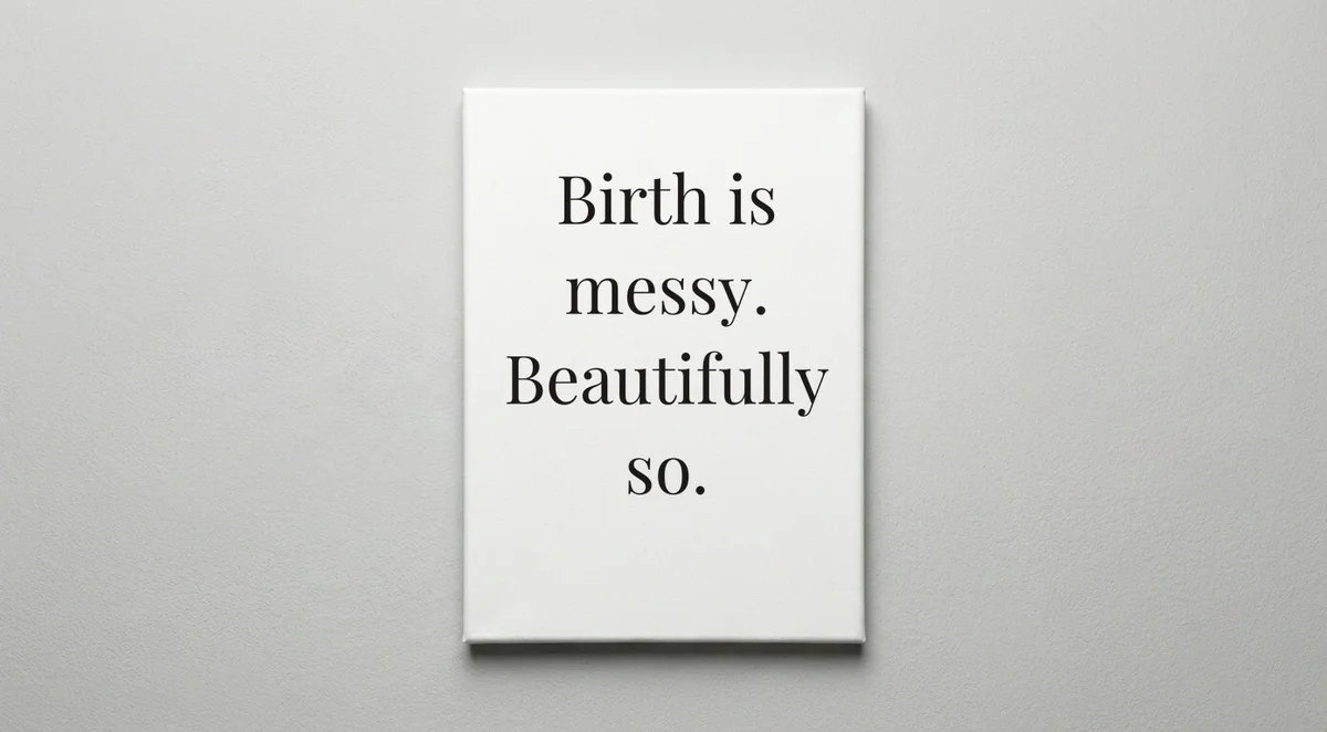 Midwife quote wall art - canvas print