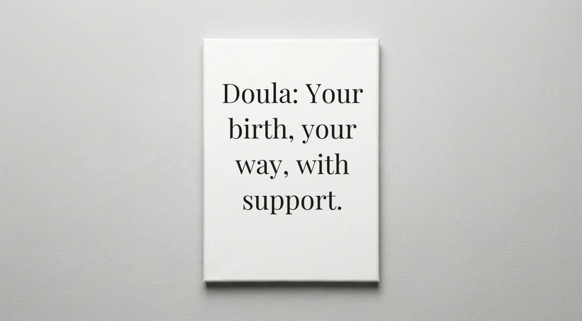 Doula quote wall art - canvas print