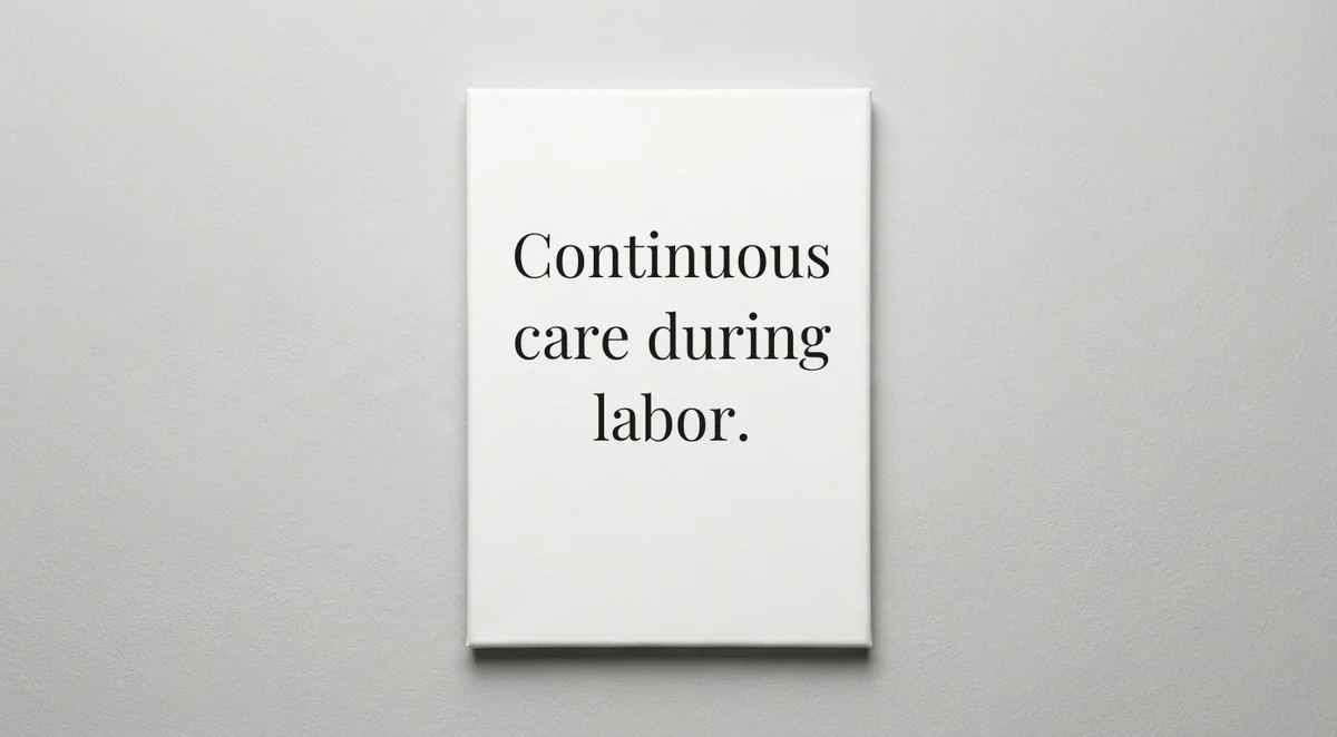 Doula quote wall art - canvas print